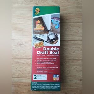Duck Brand Double Draft Door Seal 2 Door Pack Brown Fits Doors 36" Width